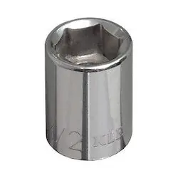 Klein 65701 7/16-Inch Standard 6-Point Socket 3/8-Inch Drive