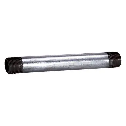 Ward Manufacturing GNFCL 3/4 Inch x Close SCH 40 Galvanized Steel Nipple, Threaded x Threaded