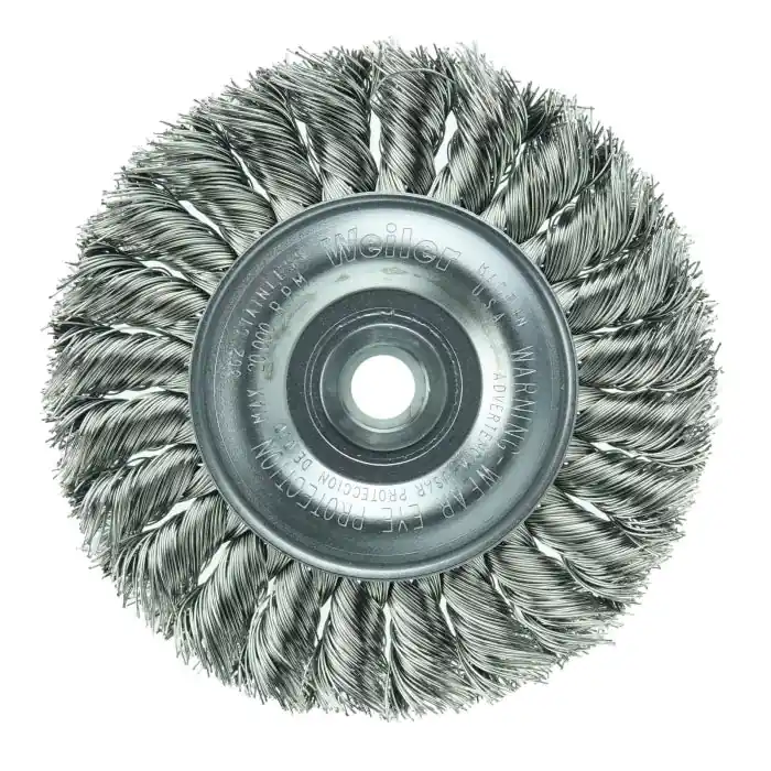 Weiler 08294 Wheel Brush 4 in Diameter 1/2 to 3/8 in Arbor Hole