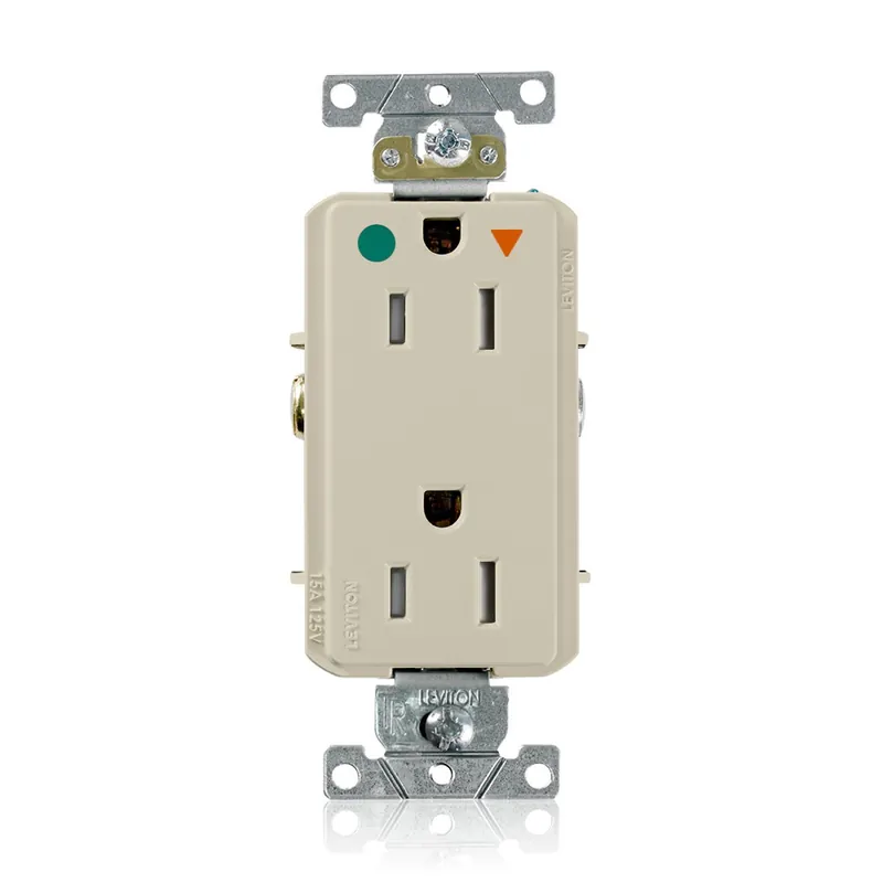 Leviton DT820-IGI Decora Plus Duplex Receptacle 15A 125V NEMA 5-15R