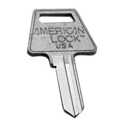 American Lock AK6BOXAPKGPTKB2 Padlock Cylinder Key Blank Standard 6-Pin Brass For APTC14 APT2001 Pin Tumbler Cylinder