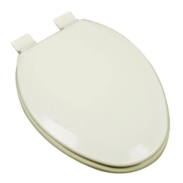 Plumbing Technologies 126-02 PlumbTech Elongated Molded Wood Toilet Seat with Release N Clean Hinge