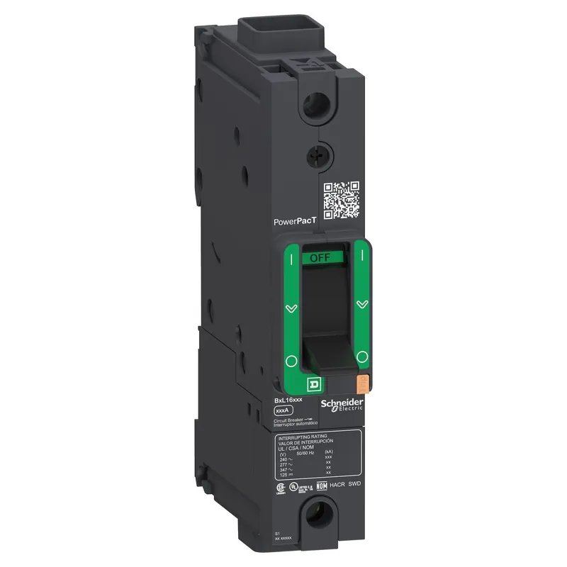 Square D BDF16015 Circuit Breaker PowerPacT B 15A 1 Pole 600Y/347VAC 14kA