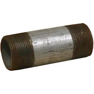 Ward Manufacturing GNLW 1-1/2 inch x 4-1/2 inch SCH 40 Galvanized Steel Nipple