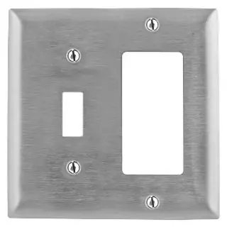 Wiring Device-Kellems SS126 Standard Combination Wall Plate 2 Gangs