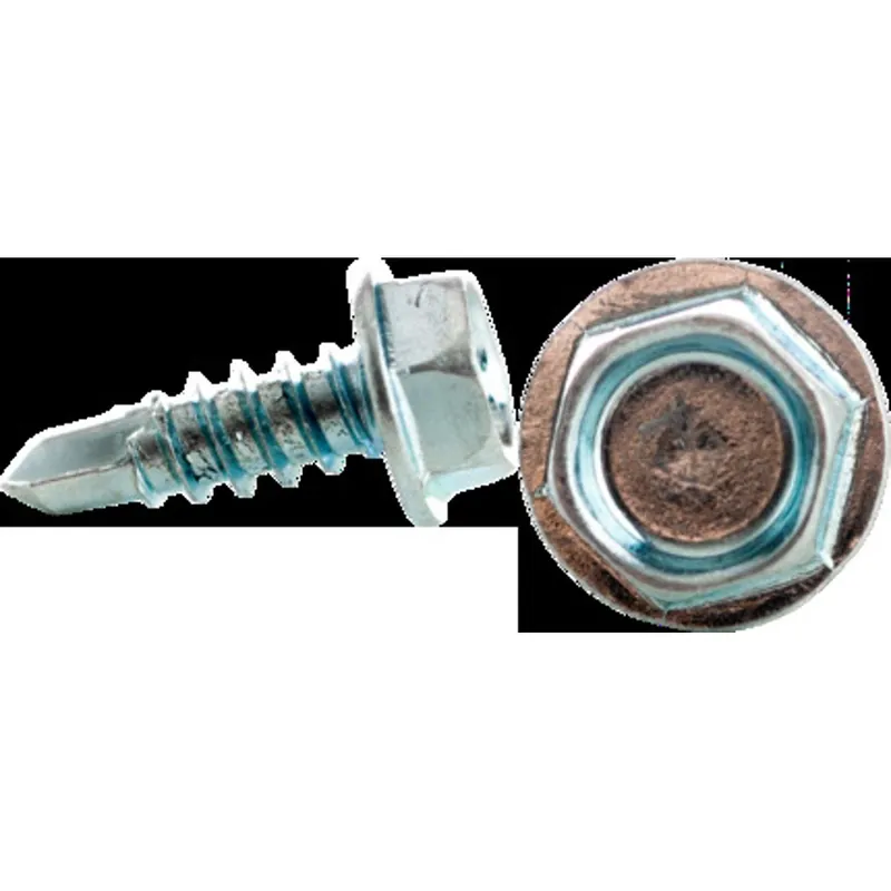 CULLY 78812J 8-18 x 3/4 Tek Screws, Hex Washer Head, Zinc Plated
