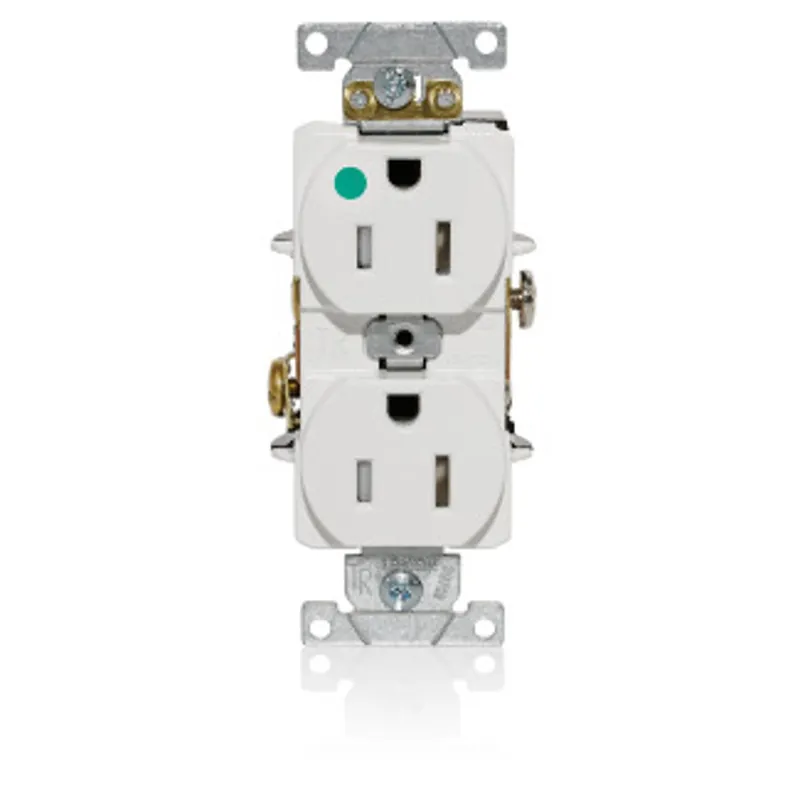 Leviton T8200-W Duplex Receptacle 15A 125V Hospital Grade Tamper-resistant