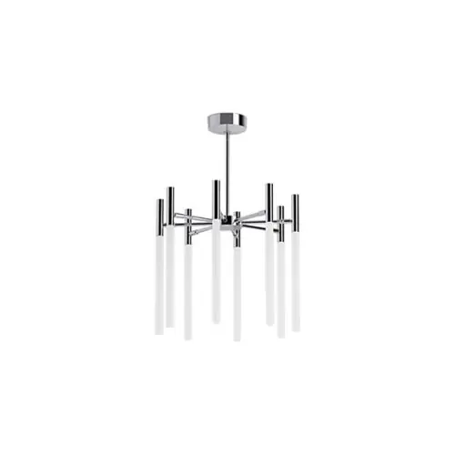 Kohler K-23459-CHLED-CPL Components 120VAC 60W Steel Eight-Light Chandelier Polished Chrome