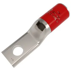 HYLUG YA8CLNT8 Compression Lug Copper 1-Hole 8 AWG #8 Stud 1.5 in. Stud Hole Spacing Red