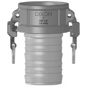 Dixon Valve & Coupling AC200EZ EZ Boss-Lock Cam & Groove Type C Coupler x Hose Shank