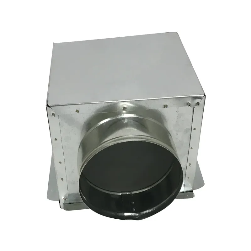 Air Duct Products 8455.121209-26 Side Tap Ceiling Boot 26 Gauge with JB12120926S