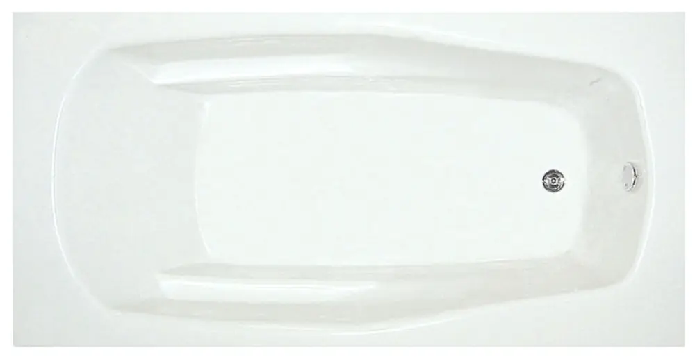 Mansfield Plumbing 6521 Bathtub 52 Gallon White Alcove Rectangular