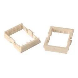 Ortronics HDJTJA20 Adapter Bezel, 0.73 W x 0.92 H, Fog White, Polycarbonate