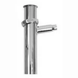 SPS Approved Vendor BDBT34-8 1-1/2 inch x 8 inch 22 ga Direct Connect Brass Dishwasher Branch Tailpiece