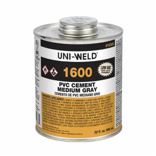 Oatey 1636S United Elchem 1600 Low VOC PVC Solvent Cement 32 oz