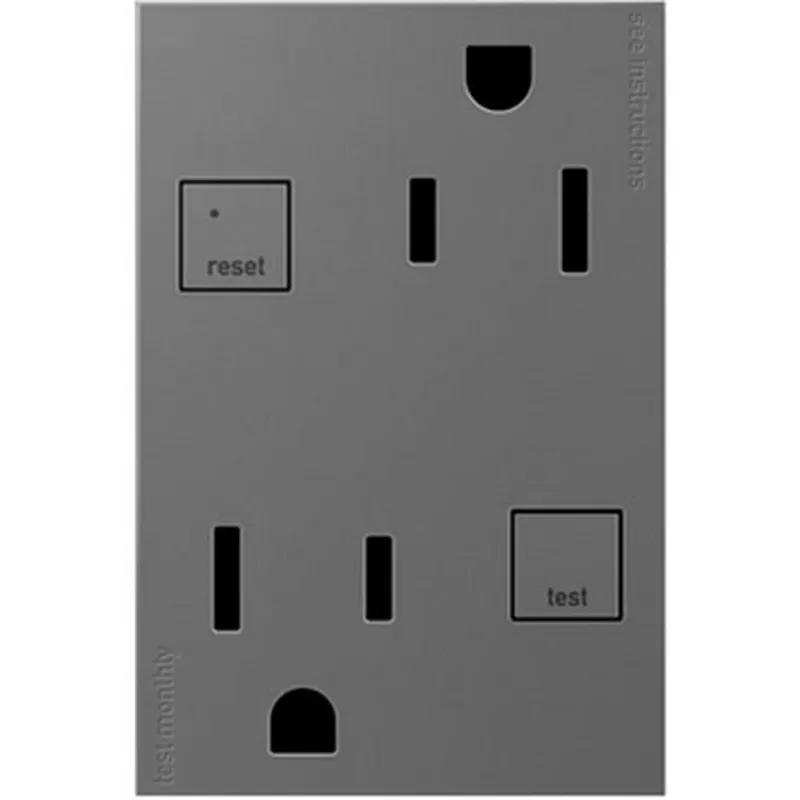 Pass & Seymour AGFTR2153M4 15A 125V Ground Fault Circuit Interrupter in Magnesium