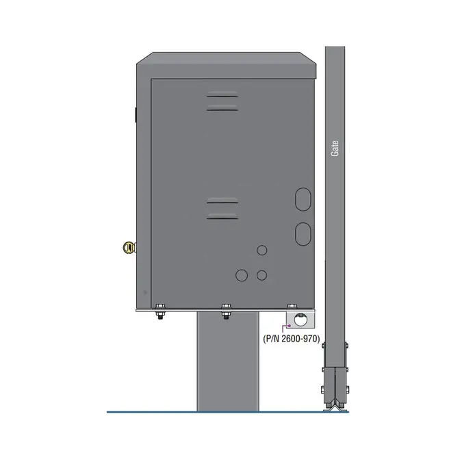 Doorking 2600-970 Stop Bracket - Use With 2600-418 And 2600-495 When Operators Are Post Mounted