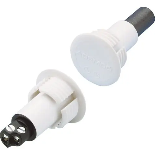 Resideo 947-75TWH Magnetic Contact for Steel Doors with Terminals, White