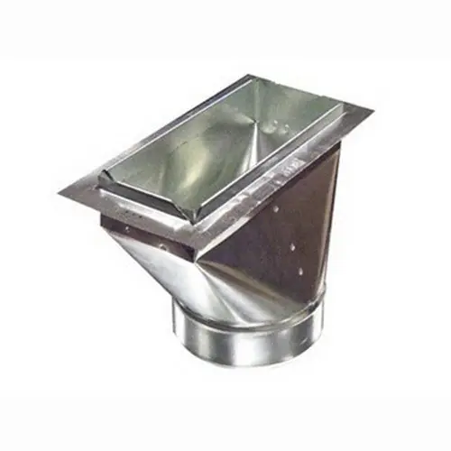 Gray Metal South 14X6X8-110RF 14 inch x 6 inch x 8 inch #110RF Straight Boot with Flange