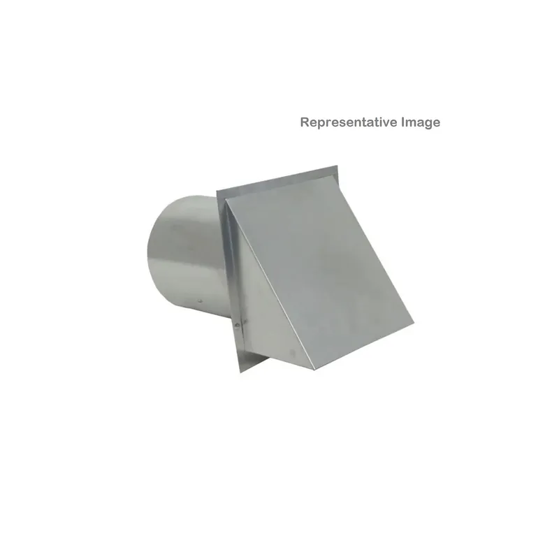 FAMCO DWV10A Hooded Aluminum Wall Vent with Damper 10 Inches