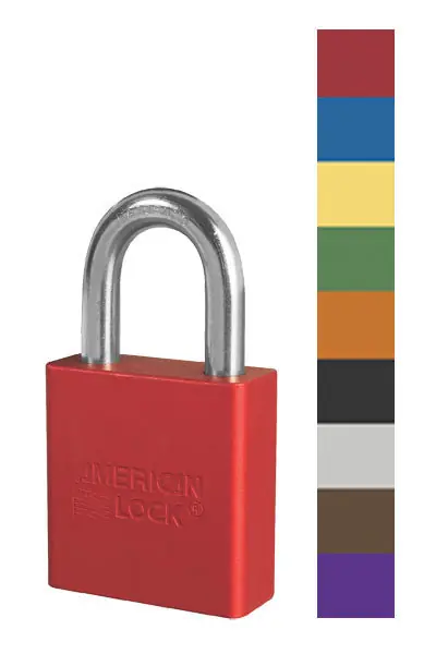 American Lock A1205BLUKZ Rekeyable Padlock Zero-Bitted 1-3/4 Width x 3/4 Thickness