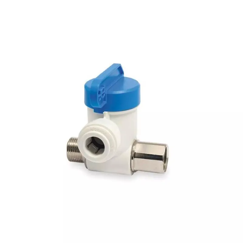 John Guest ASVPP6 Angle Stop Adapter Valve with 1/2 Inch Male Compression x 3/8 Inch Female Compression x 1/2 or 3/8 Inch