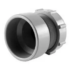 Charlotte Pipe and Foundry AW104RC ChemDrain 1-1/2 Inch CPVC Female Trap Adapter with Plastic Nut and Washer