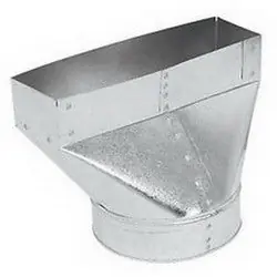Gray Metal South 8X4X5-110R 8 inch x 4 inch x 5 inch #110R Straight Register Boot