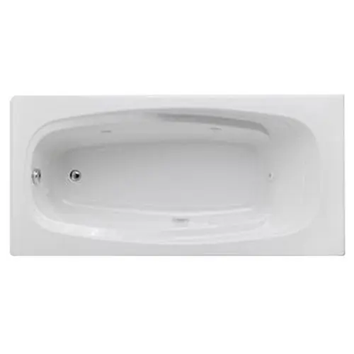 Jason International Inc B3672WH Jason Integrity 7 Jet Rectangular Whirlpool Tub 72 inch x 36 inch x 20-1/2 inch