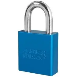 AMERICAN LOCK A1205BLUKA63387 Rekeyable Padlock Alike Keyed 5-Pin Tumbler 1-3/4 Width x 3/4 Thickness
