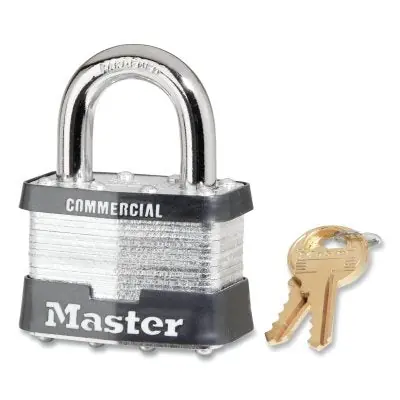 Master Lock 5KAA104 Tumbler Padlock Keyed Alike 4-Pin W1 Cylinder 2 Width