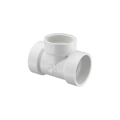 Spears P445-060 6 PVC DWV Flush Cleanout Tee Hubxhubxfpt