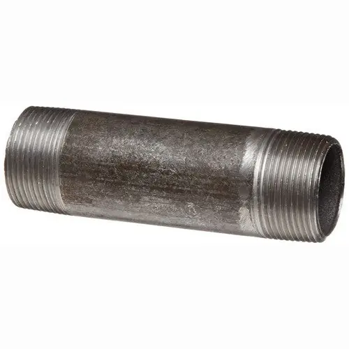 Seminole Tubular Products BNCL 3/8 inch x 1-1/2 inch SCH 40 Black Steel Nipple, Threaded x Threaded