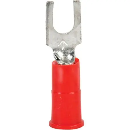 3M 051128-59994 Insulated Block Fork Terminal 22 - 18 AWG Conductor 0.85 in L Butted Seam Barrel