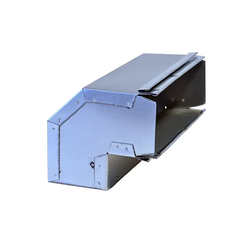 Air Duct Products 5427.14-26 14 Inch 90 Degree Riser Elbow Flat 26 Gauge