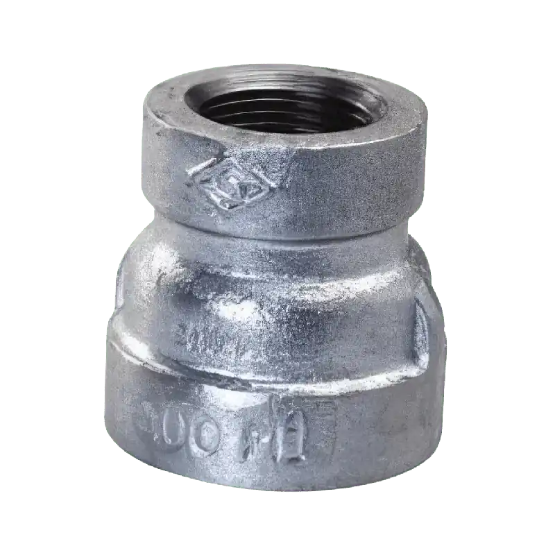 Approved Vendor IGRDC 1/2 inch x 3/8 inch Galvanized Malleable Iron Reducer, Imported, FIP x FIP