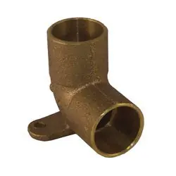 EPC B073550 EPC 10035424 4707-5 Solder 90 deg Drop-Ear Elbow, 1/2 in Nominal, C x C End Style, Leaded Brass