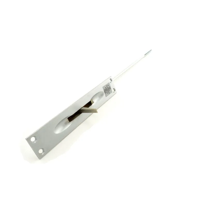 TRIMCO 3915626 Door Flush Bolt, Manual, 1-1/4 Width x 6-3/4 Height, Satin Chrome Plated, For Metal Door