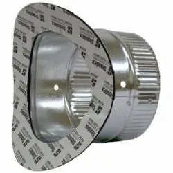 Gray Metal South 5-406A 5 inch Adhesive Metal Duct Saddle Takeoff