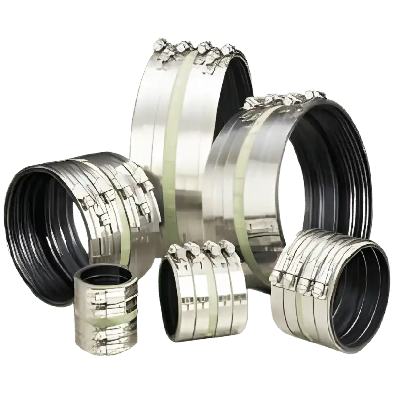 Ideal Tridon NHXCS 4 inch x 4 inch SCH XH Cast Iron Heavy Duty No-Hub Coupling