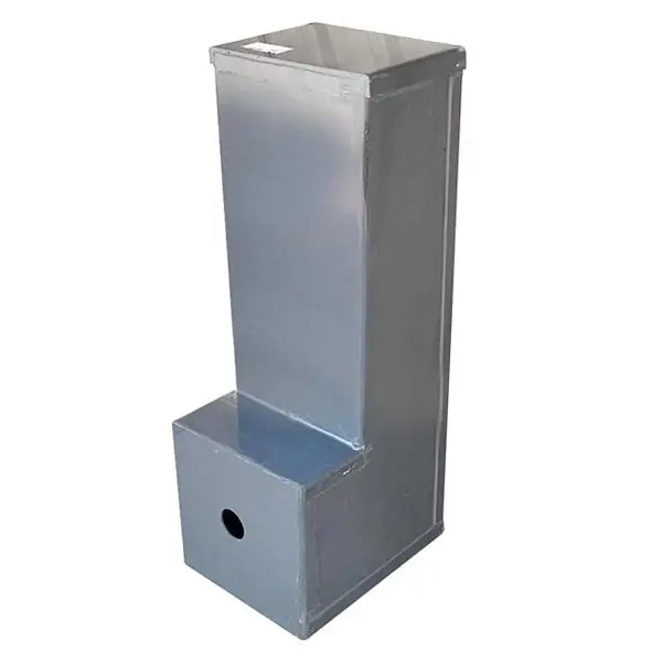 General Plastics GP1482 GP P1472 14 in x 18 in x 72 in Elbow Plenum With 8 in Extension and Cap
