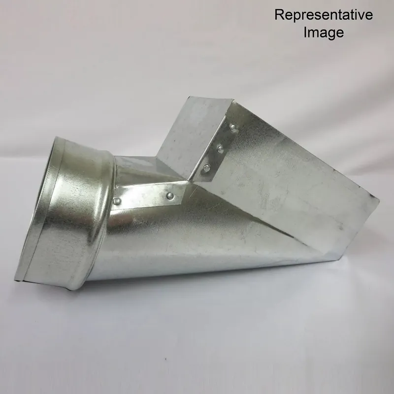 Crown Products 2441067 Center End Boot 10 Inches x 6 Inches x 7 Inches Galvanized Steel