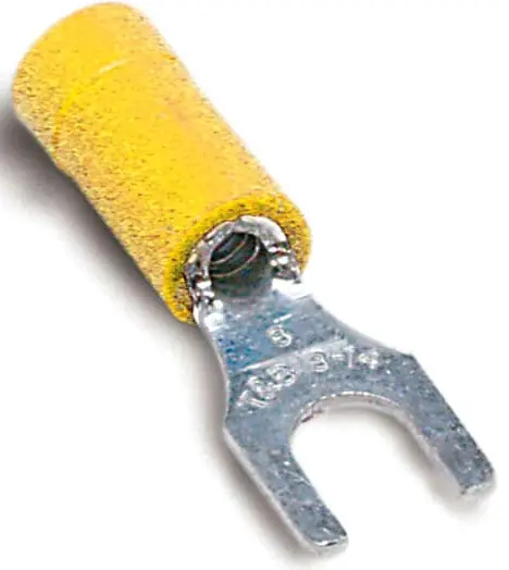 ABB TV10-10F-L Vinyl Insulated Fork Terminal 12-10 AWG #10