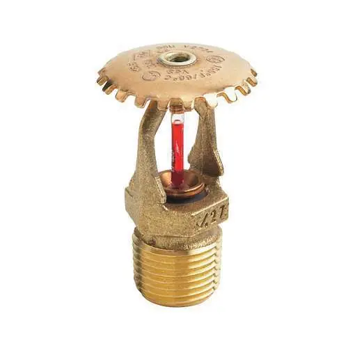 Victaulic S271AEQ410 FireLock Plain Brass Quick Response Upright Sprinkler NPT 5.6 2-3/8 in H