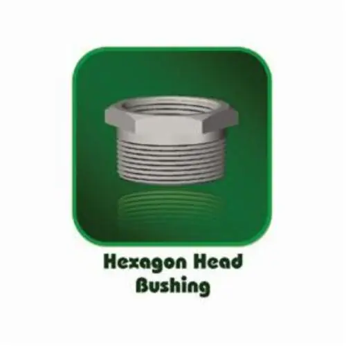 Penn MACHINE 12203115 Hex Head Pipe Bushing, 1 x 3/4 in, NPT, Carbon Steel