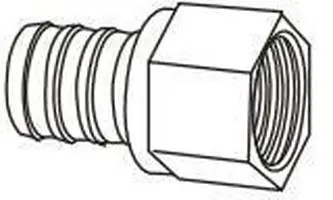 BMI 39723 3/4 x 1/2, PEX x FPT, 100 PSI, Lead-Free, DZR Brass, Reducing, Female Adapter