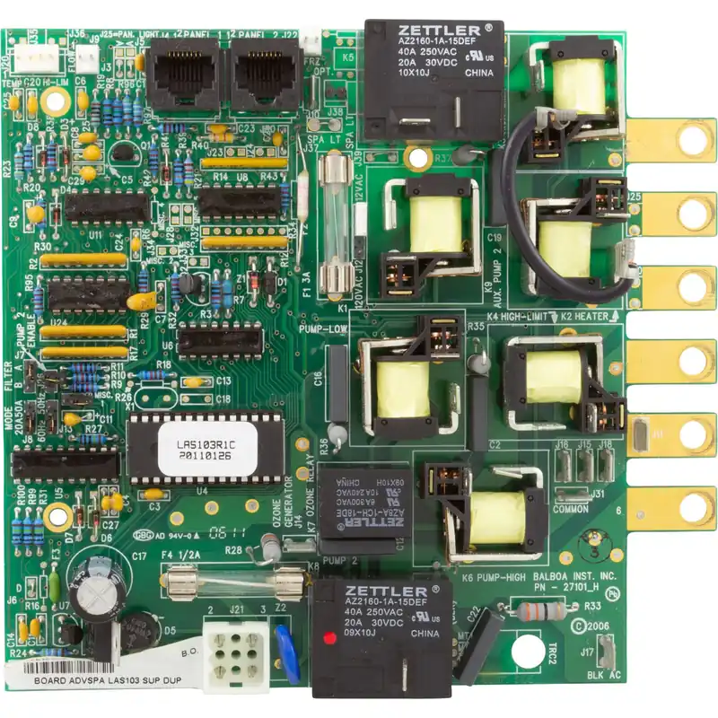 BALBOA WATER GROUP 51624-01 PCB LAS103 Duplex Digital Circuit Board Replacement 51624-01