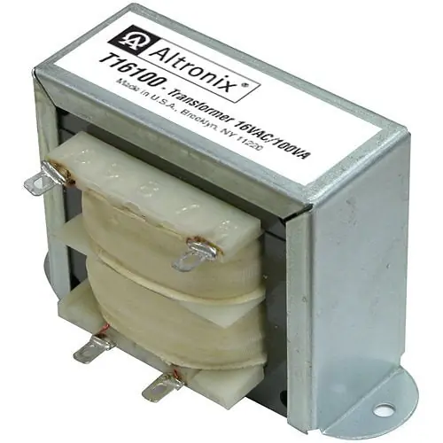Altronix T16100 Open Frame Transformer 16VAC 100VA Step Down 115VAC