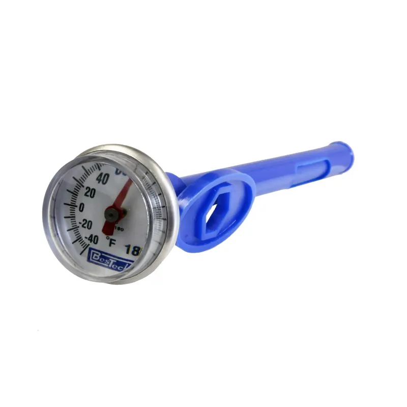 BesTech 1246-BT-1 Pocket Test Thermometer 1 Inch Dial with Blue Sheath TP180