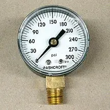 PASCO 1744-A 2-1/2 300# Pressure Gauge